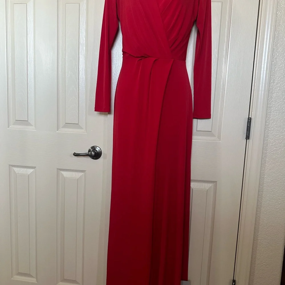 Elegant Red Jumpsuit by EX Coast Red Jumpsuit Size 6 - Picture 12 of 14